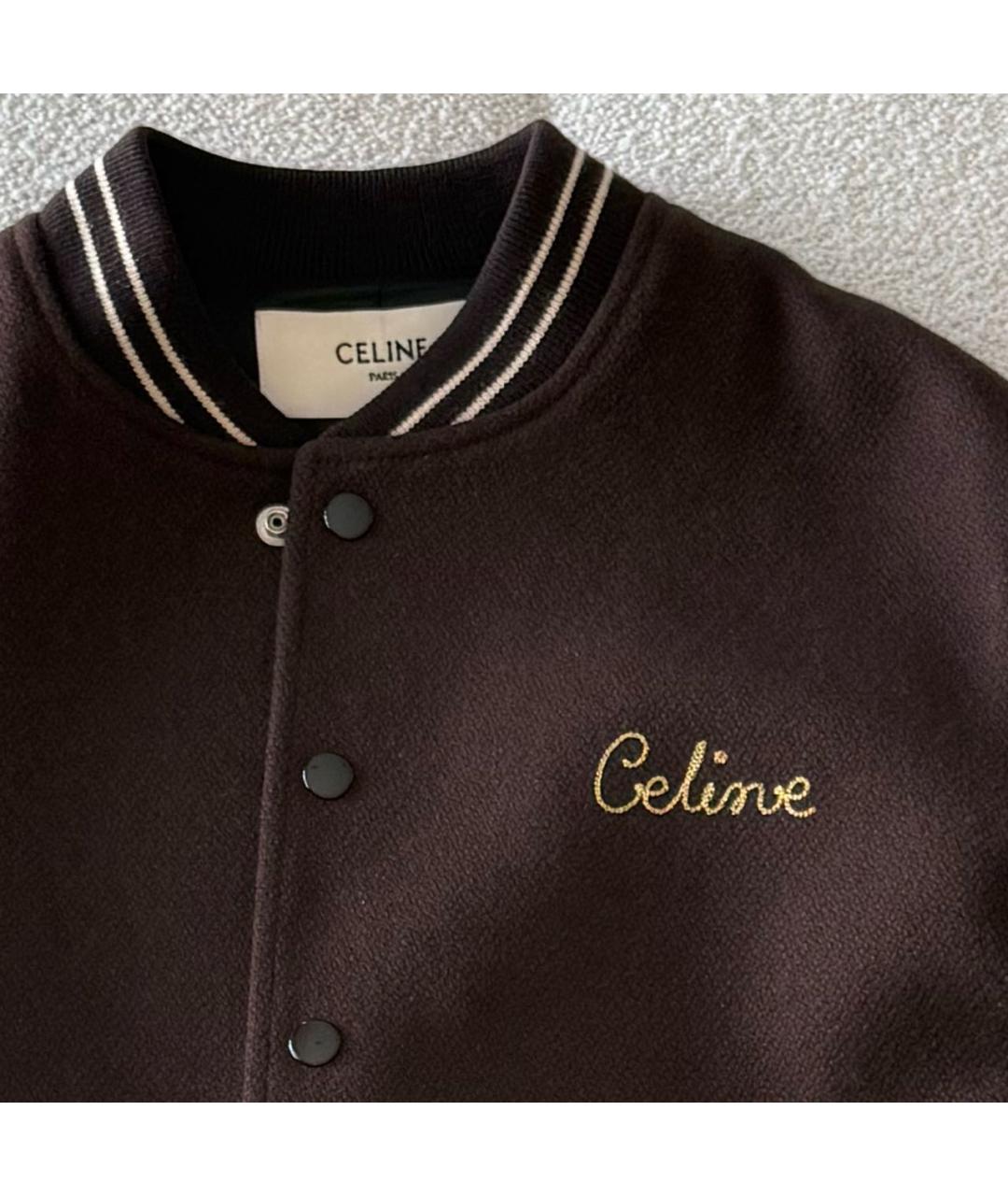 CELINE Коричневая шерстяная куртка, фото 4