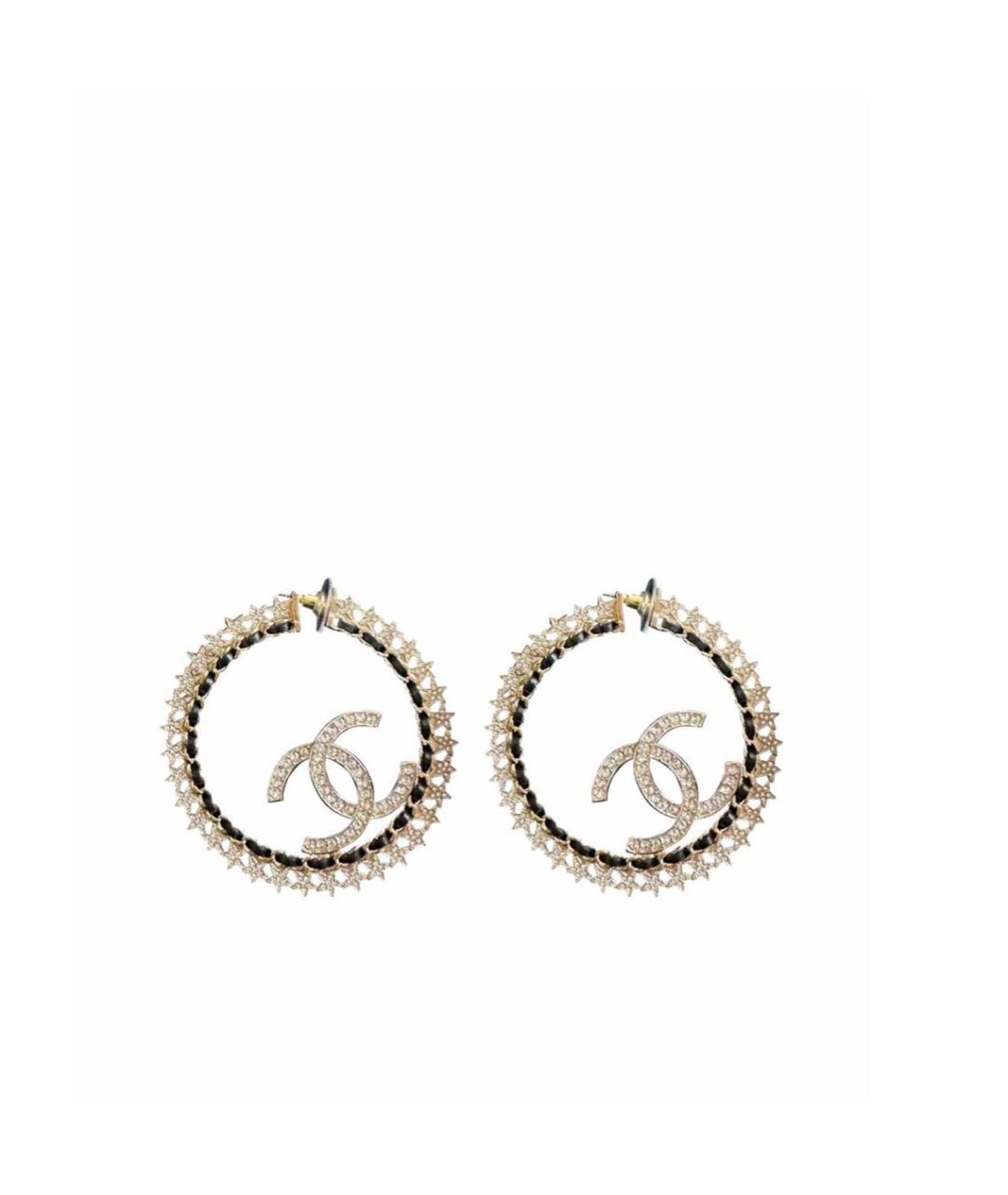 CHANEL Серебряные металлические серьги, фото 1