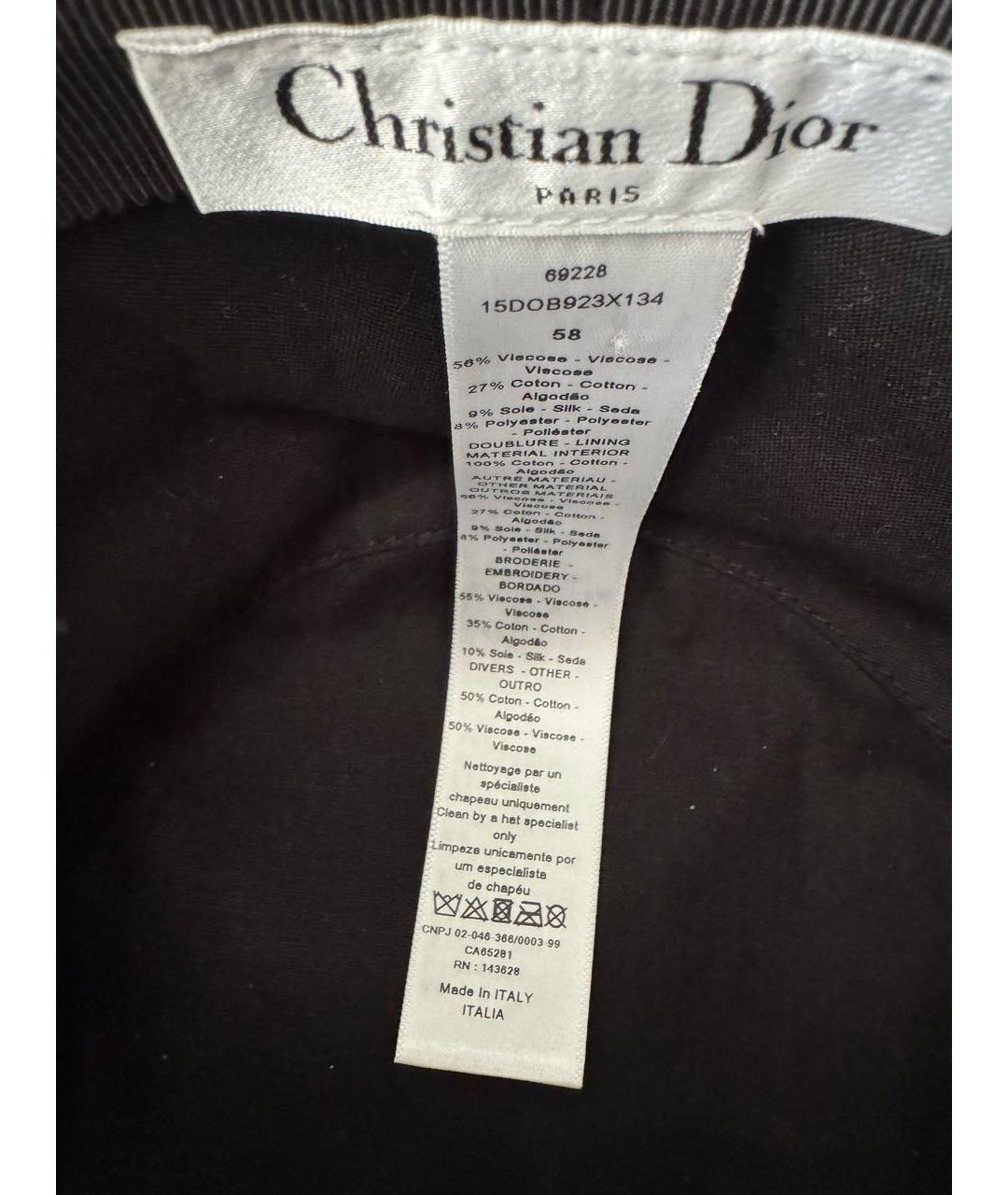 CHRISTIAN DIOR Темно-синяя панама, фото 4