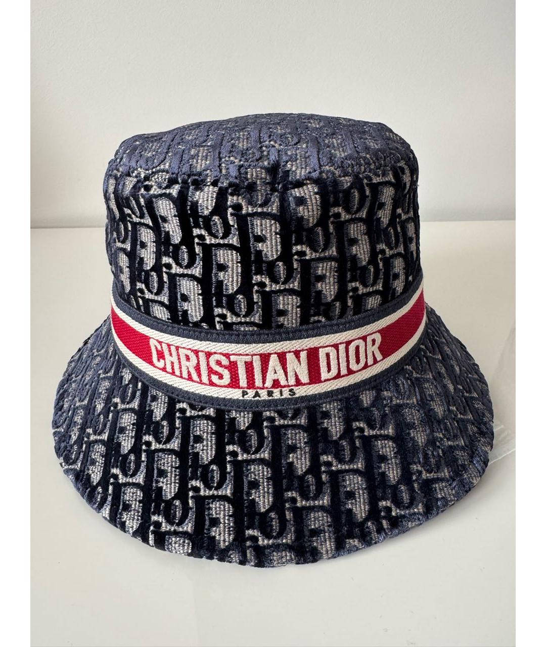 CHRISTIAN DIOR Темно-синяя панама, фото 2