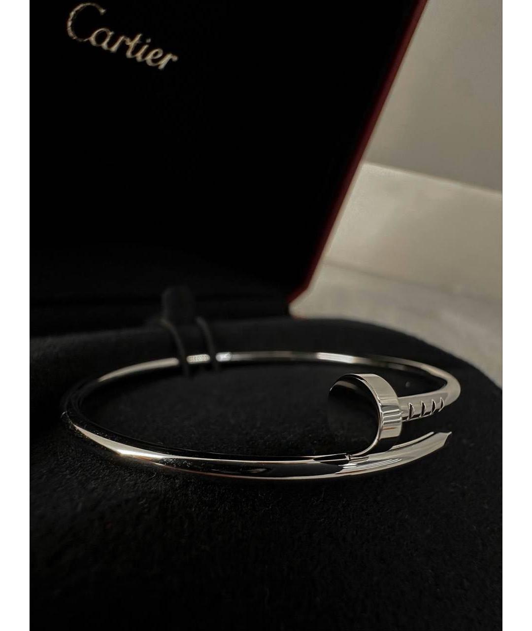 CARTIER Серебрянный браслет из белого золота, фото 4