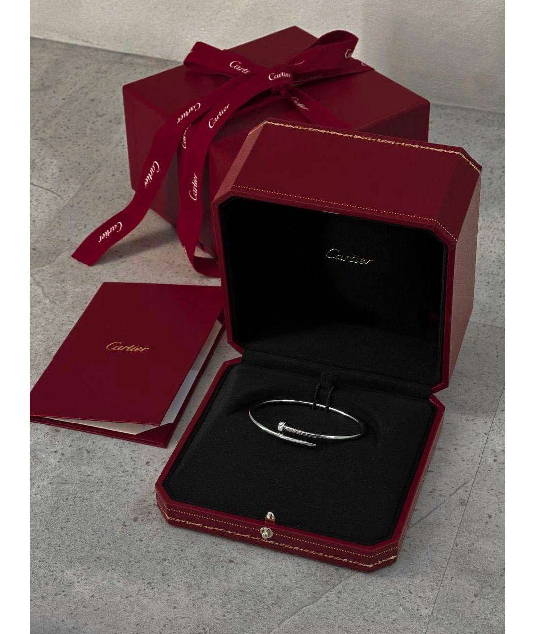 CARTIER Серебрянный браслет из белого золота, фото 2