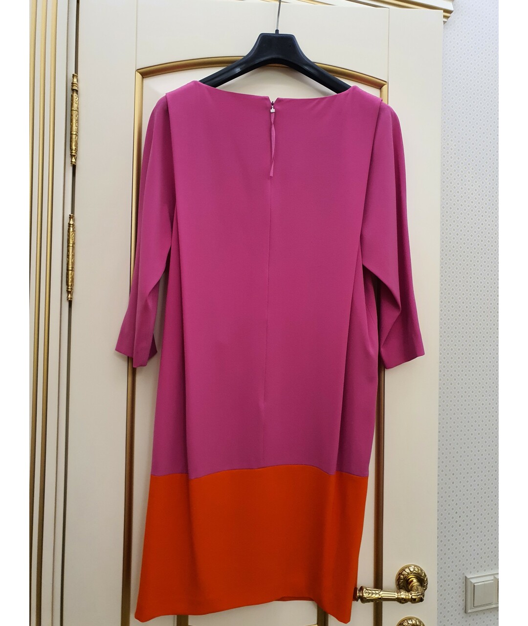 LAUREL Фуксия шелковое платье, фото 2