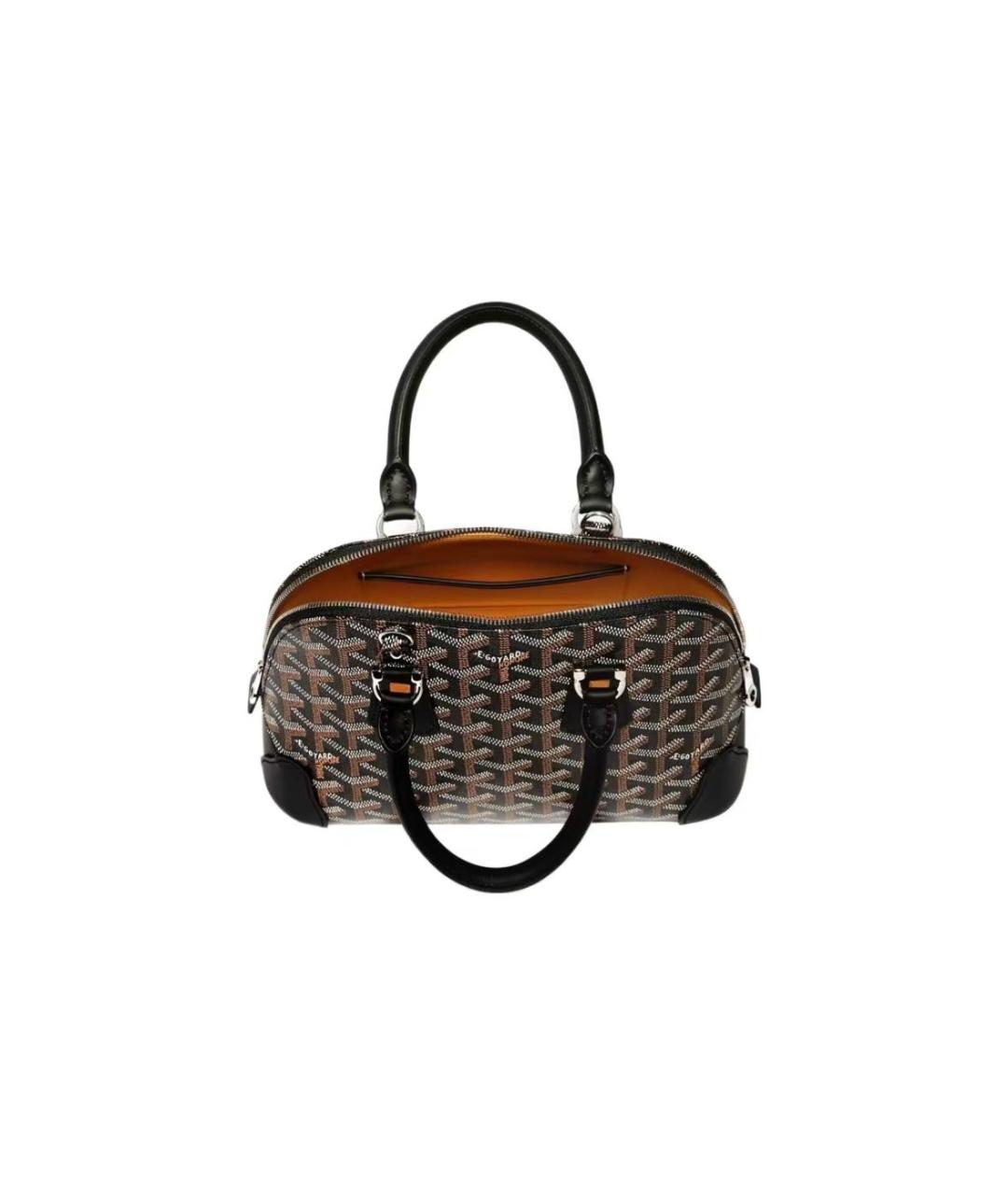 GOYARD Коричневая кожаная сумка через плечо, фото 2