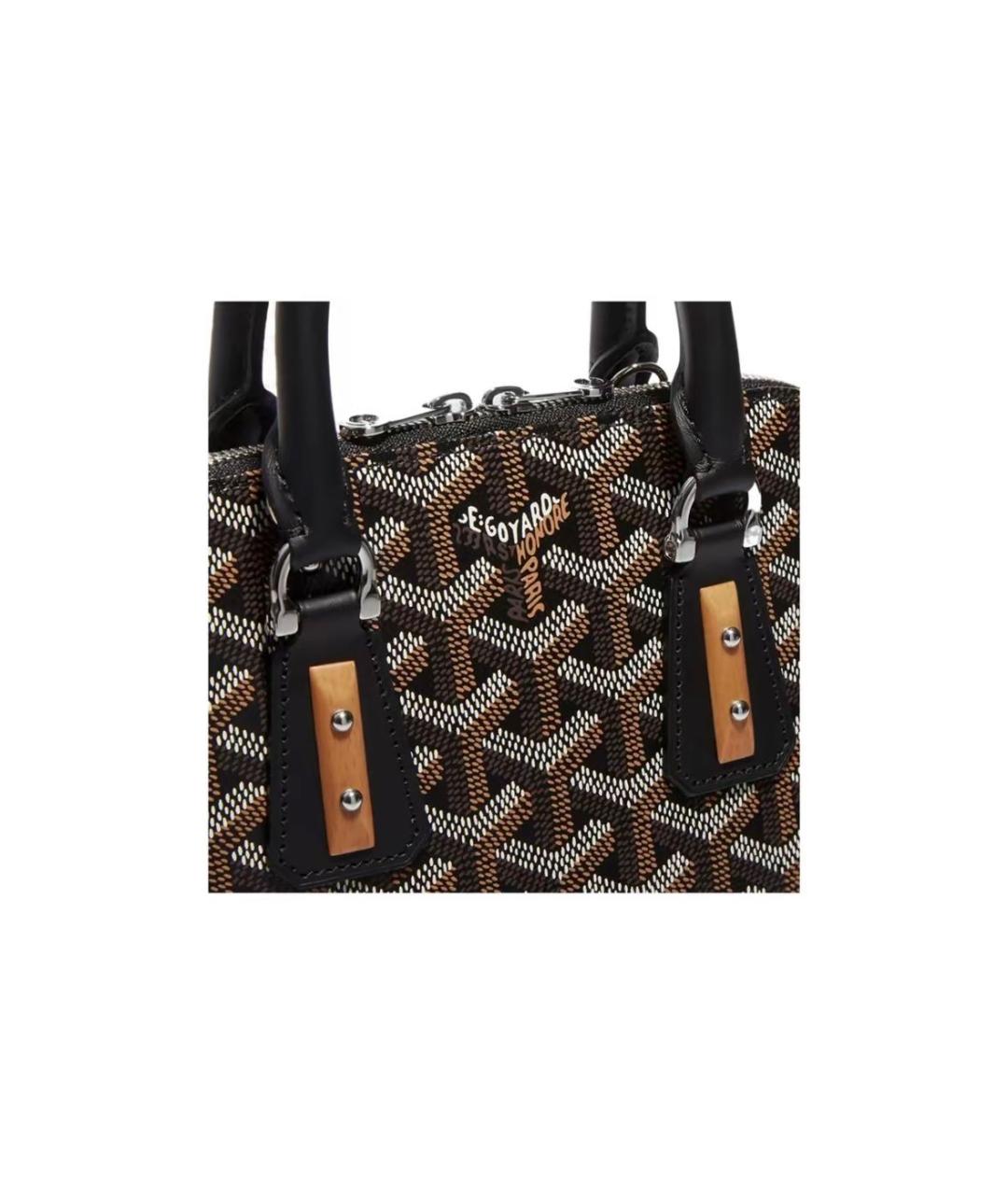 GOYARD Коричневая кожаная сумка через плечо, фото 3