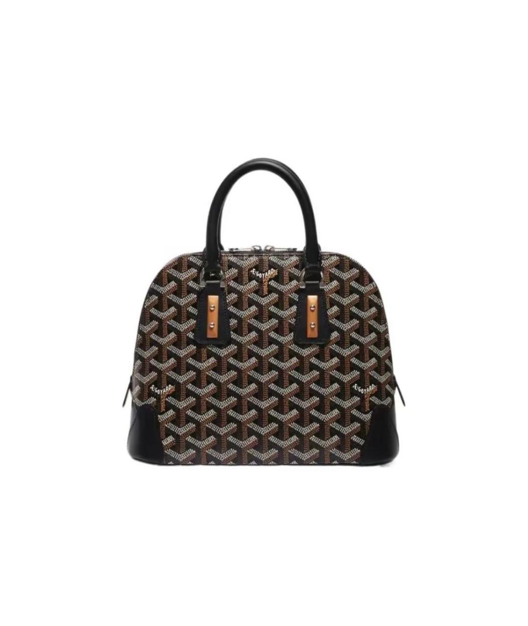 GOYARD Коричневая кожаная сумка через плечо, фото 4