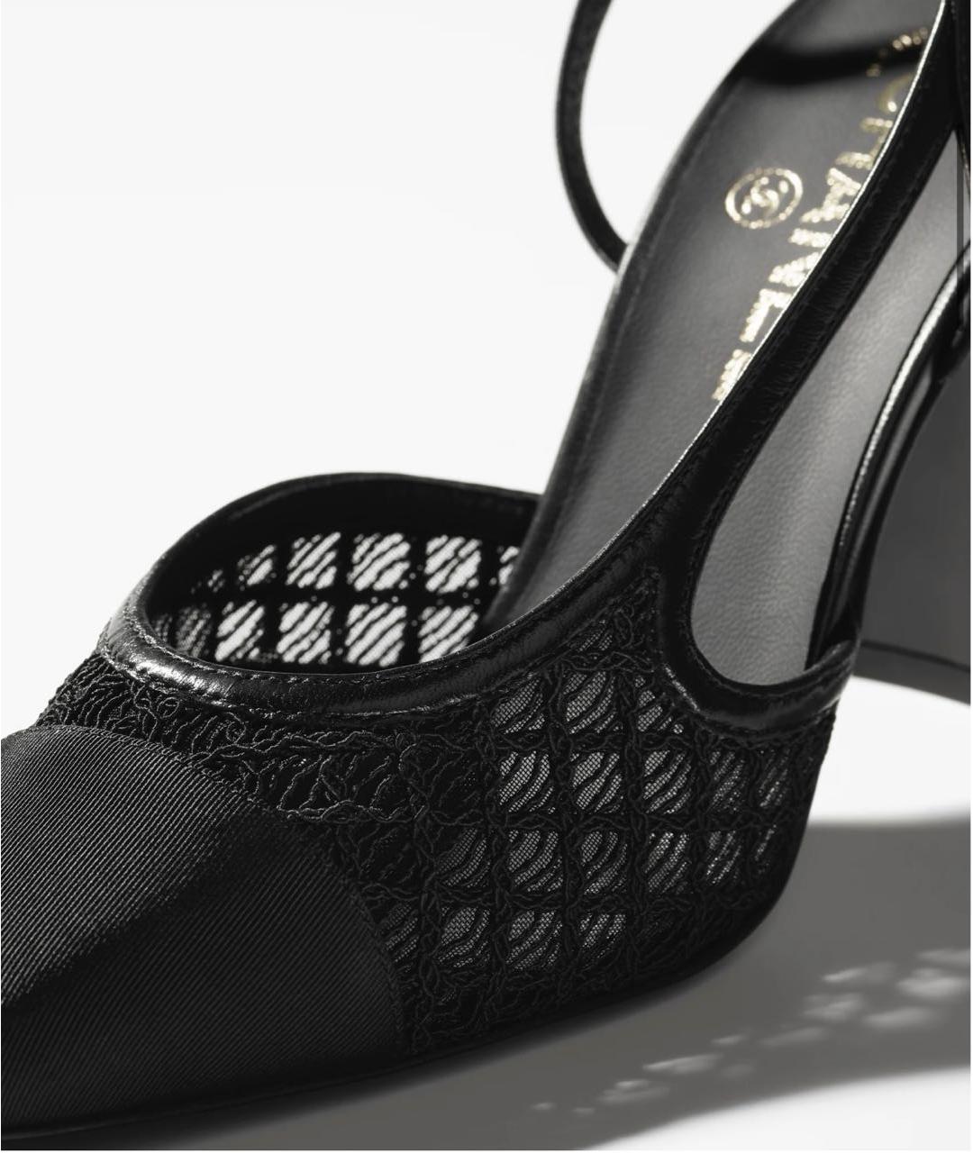 CHANEL Черные кожаные туфли, фото 5