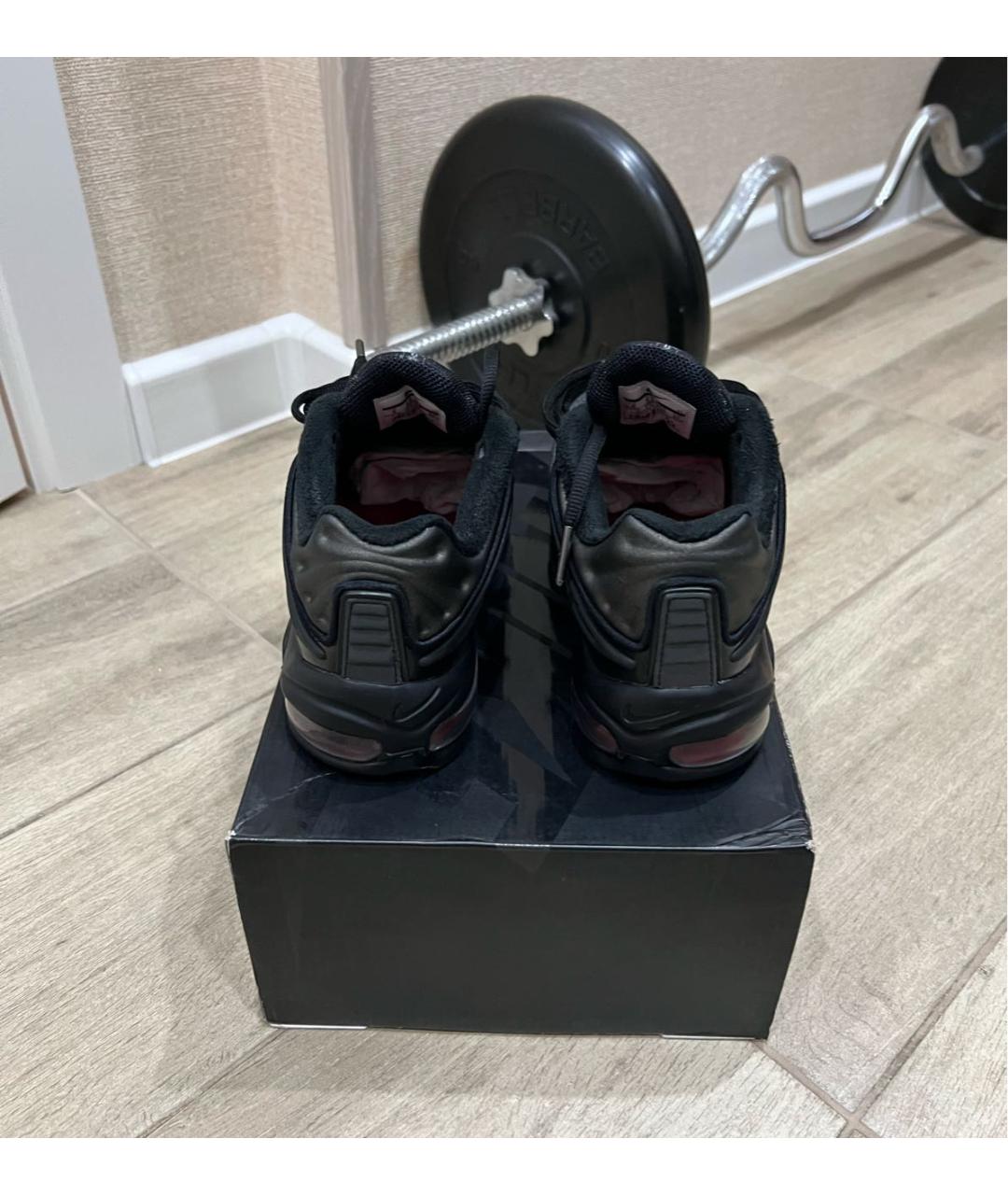 NIKE Черные синтетические низкие кроссовки / кеды, фото 4