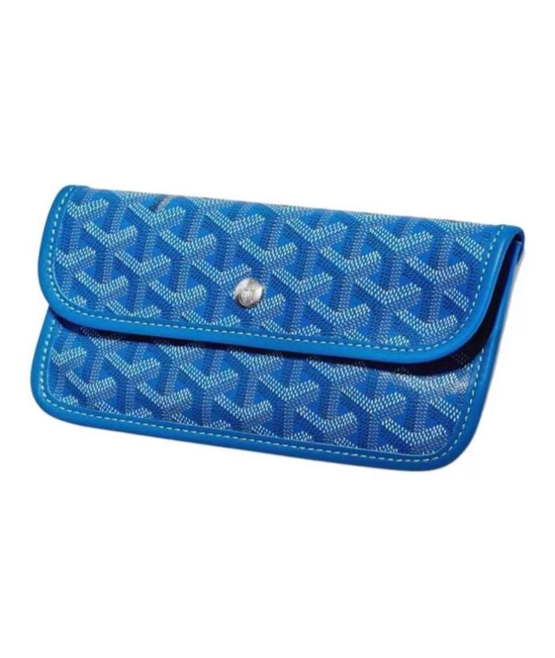 GOYARD Синяя кожаная сумка тоут, фото 3