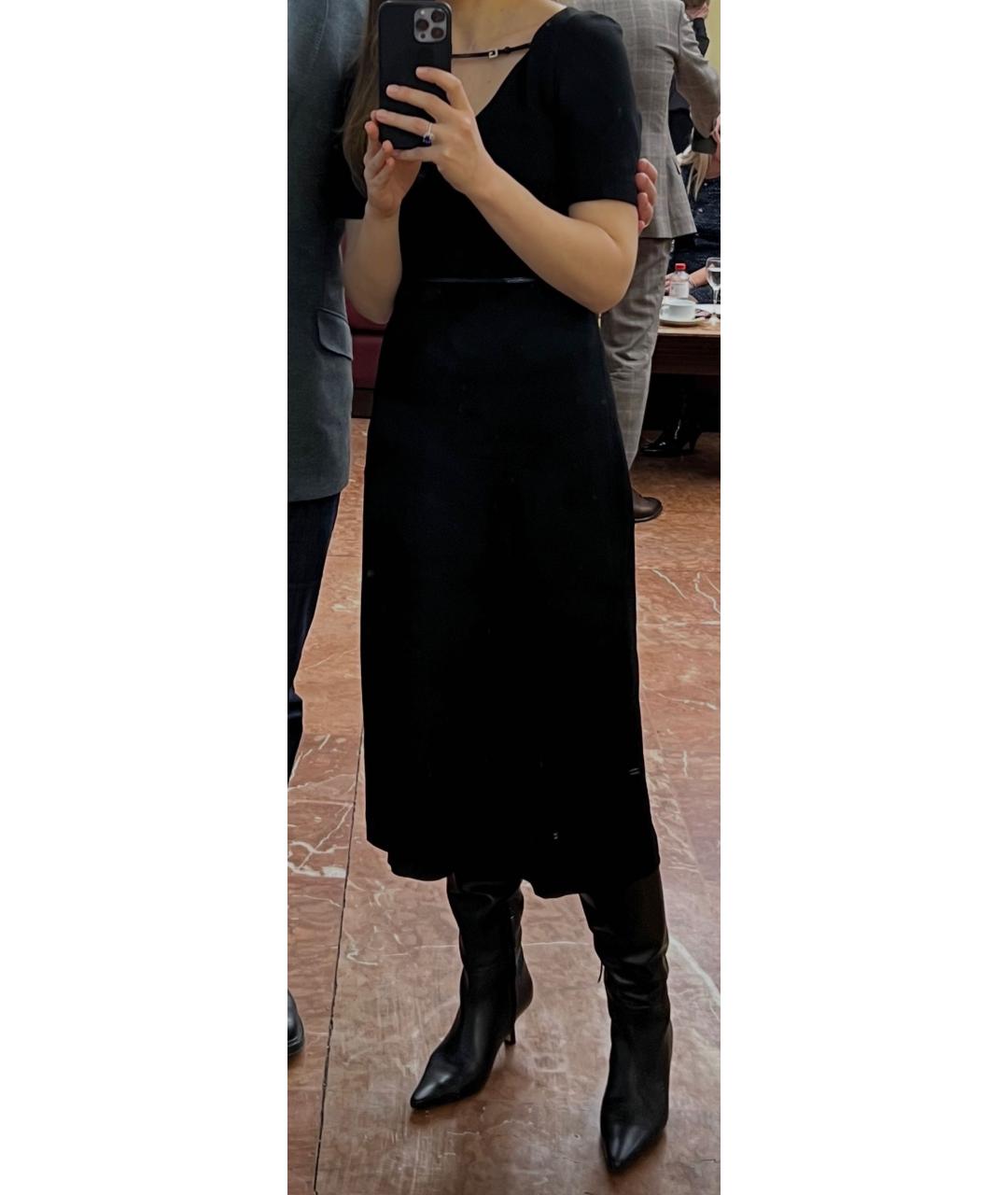 GUCCI Черное вискозное коктейльное платье, фото 5