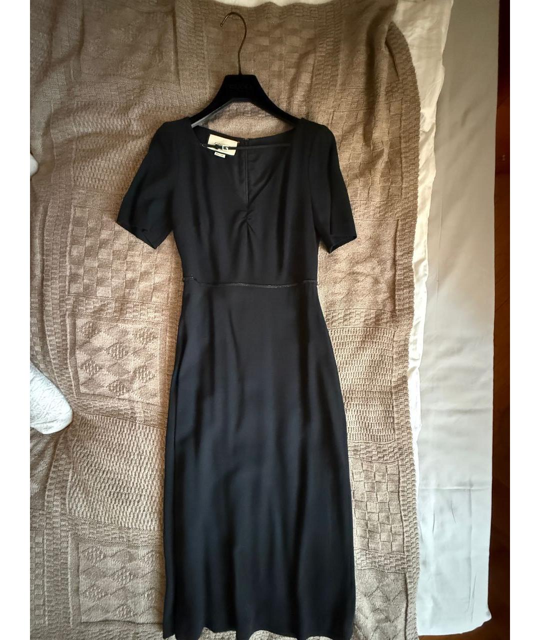 GUCCI Черное вискозное коктейльное платье, фото 9