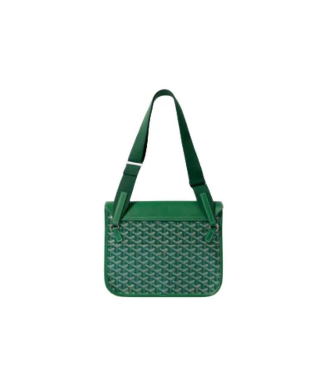 GOYARD Зеленая кожаная сумка через плечо, фото 3