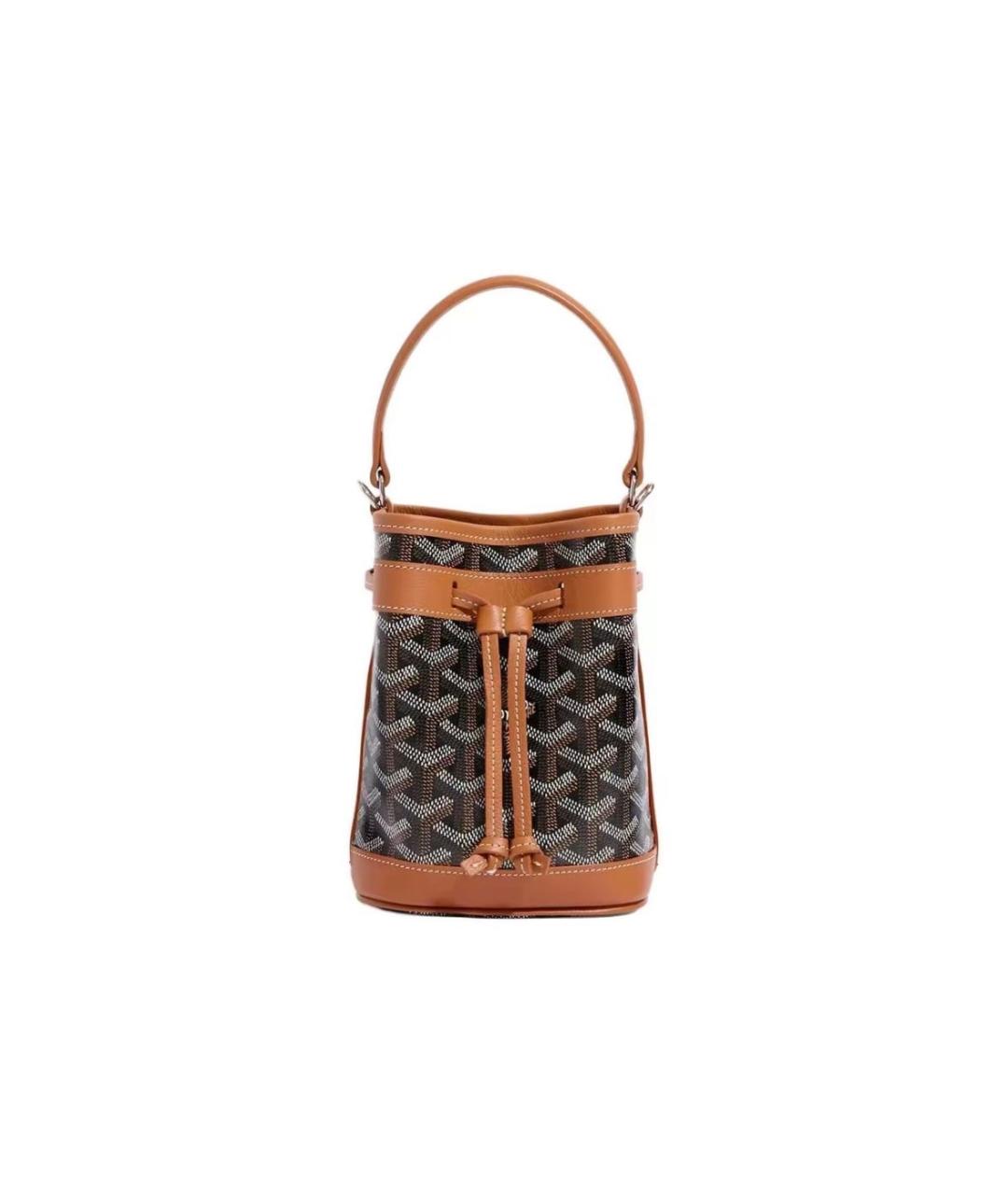 GOYARD Черная кожаная сумка через плечо, фото 3