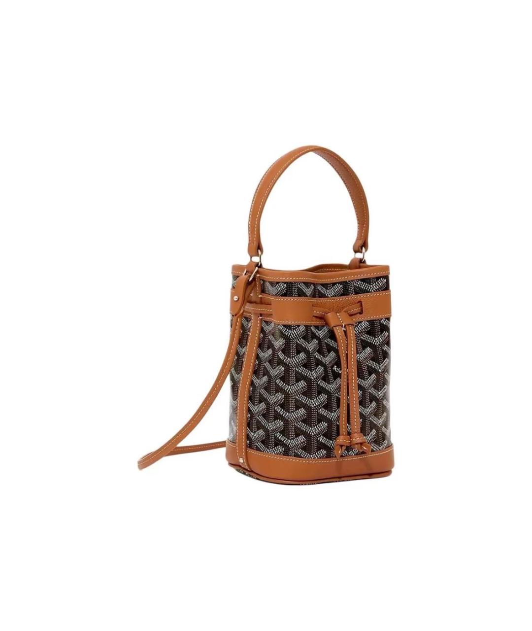 GOYARD Черная кожаная сумка через плечо, фото 2