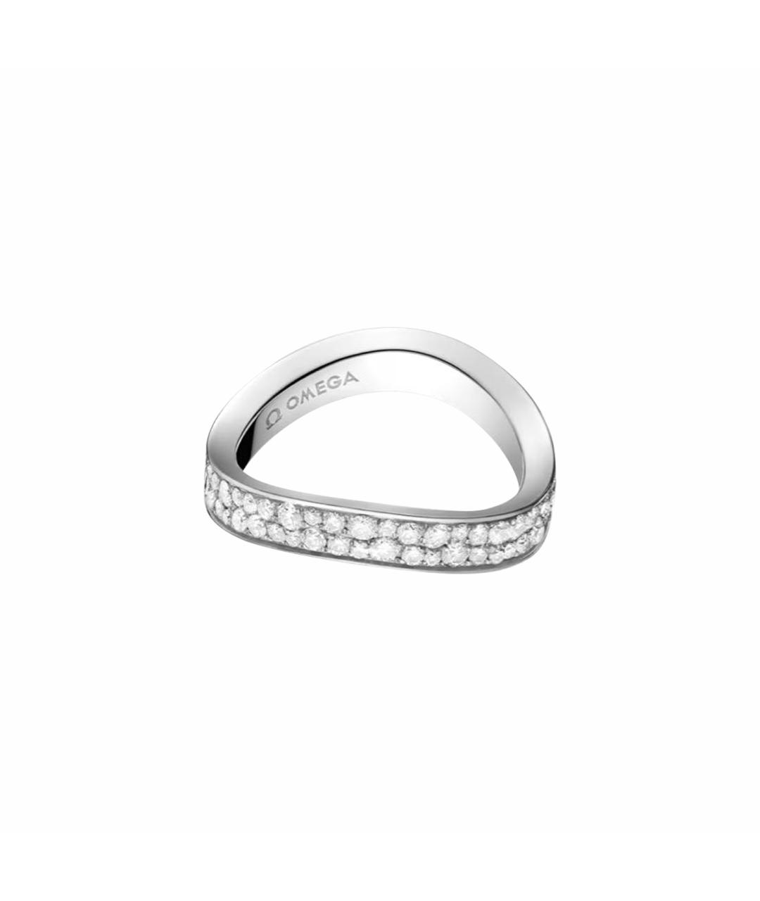 OMEGA Серебряное кольцо из белого золота, фото 1