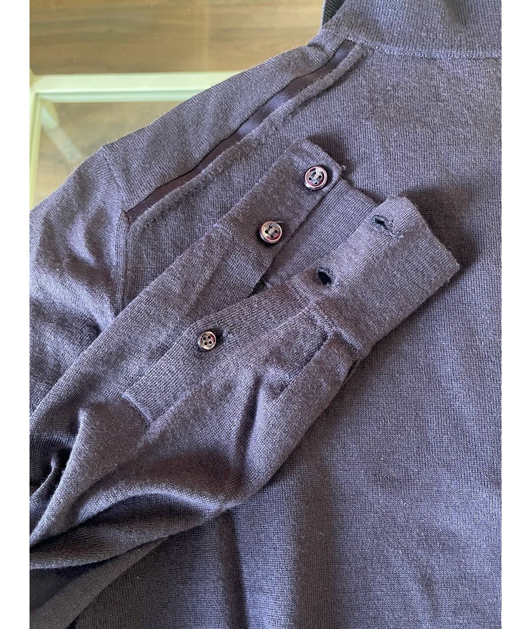 SAINT LAURENT Фиолетовый шерстяной джемпер / свитер, фото 4