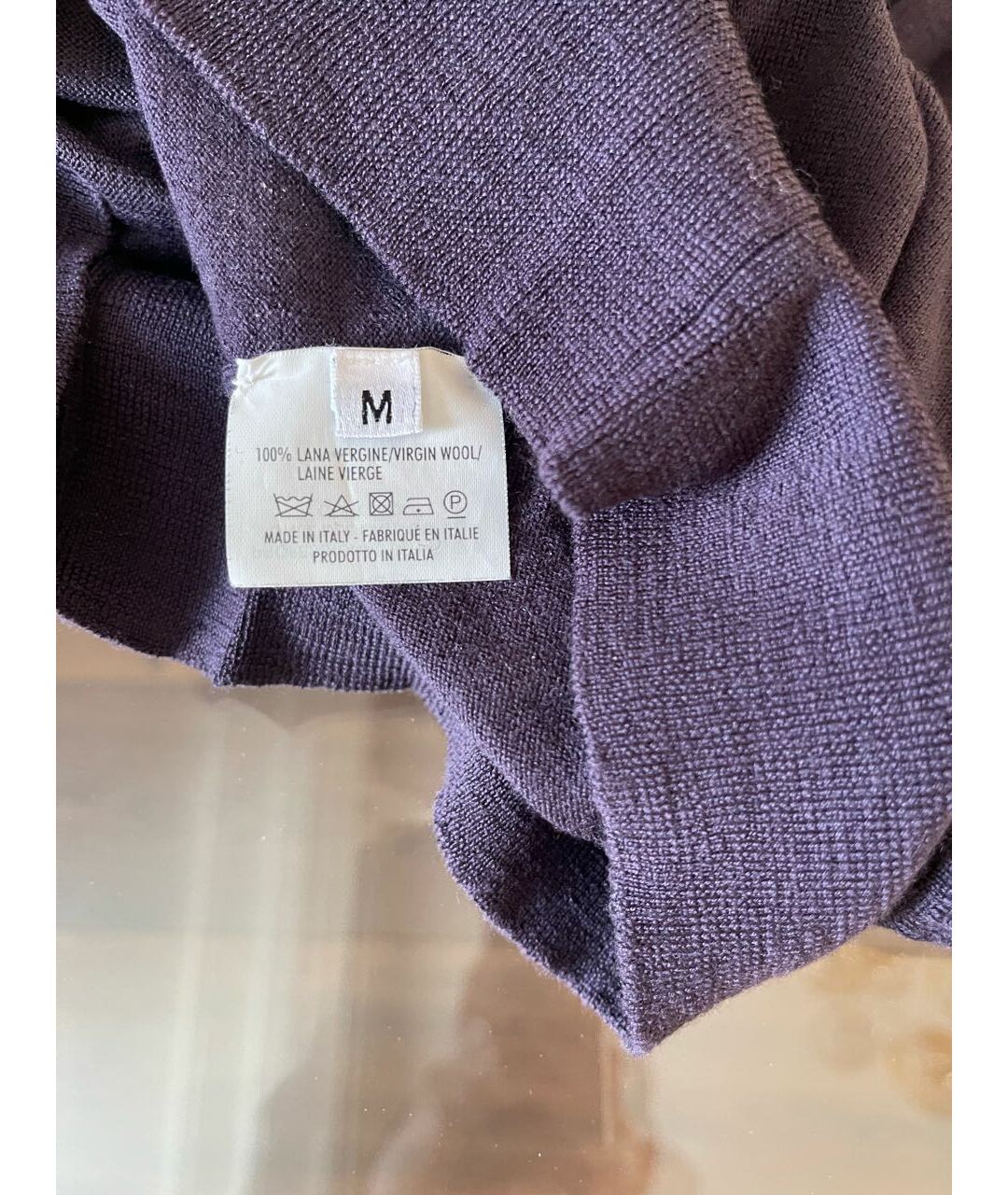 SAINT LAURENT Фиолетовый шерстяной джемпер / свитер, фото 5