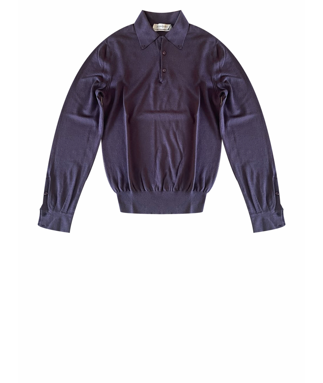 SAINT LAURENT Фиолетовый шерстяной джемпер / свитер, фото 1
