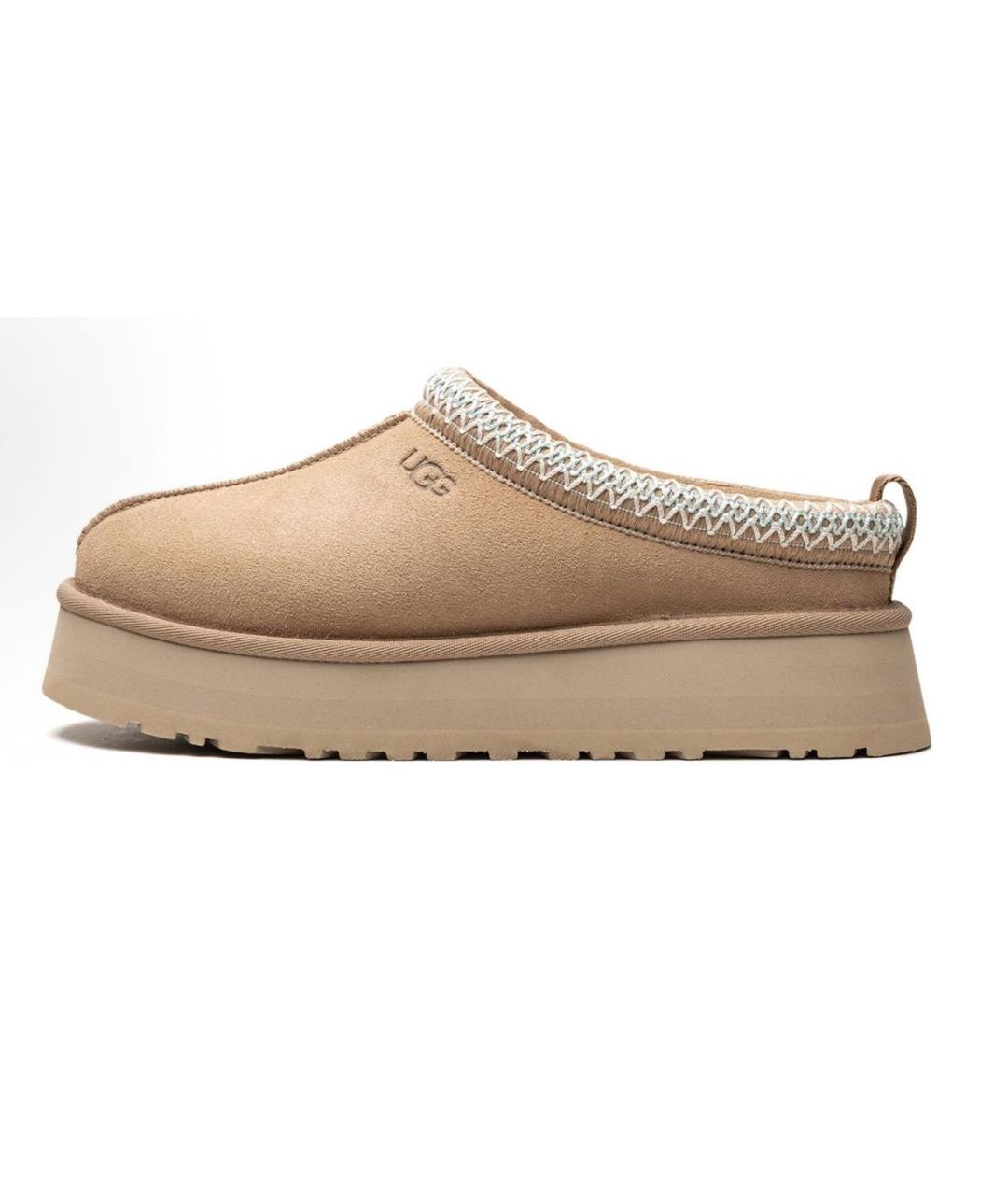 UGG AUSTRALIA Бежевые замшевые ботинки, фото 7