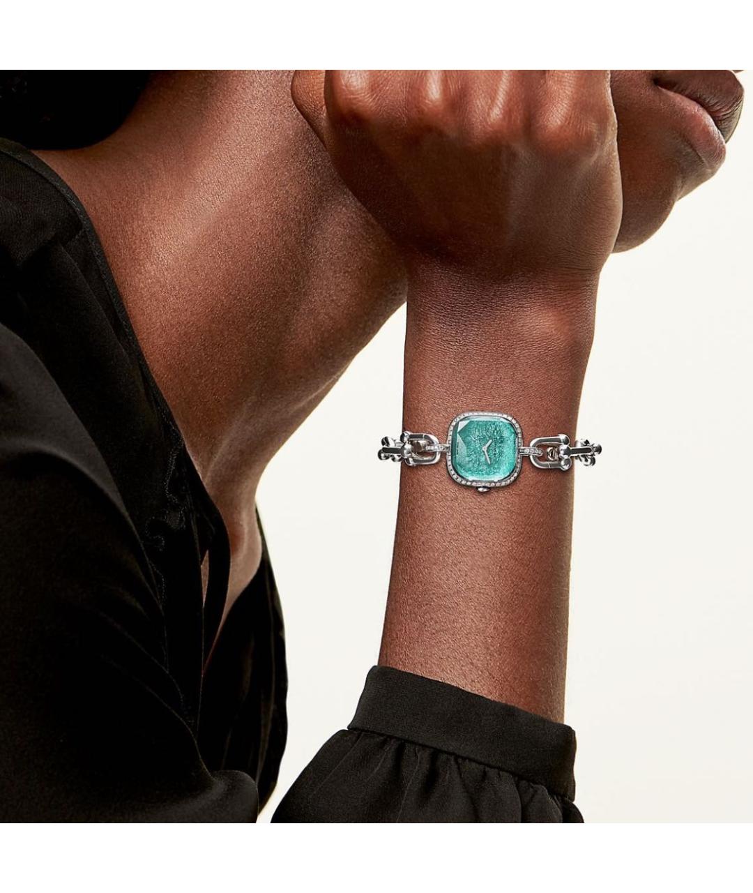 TIFFANY&CO Бирюзовые металлические часы, фото 5