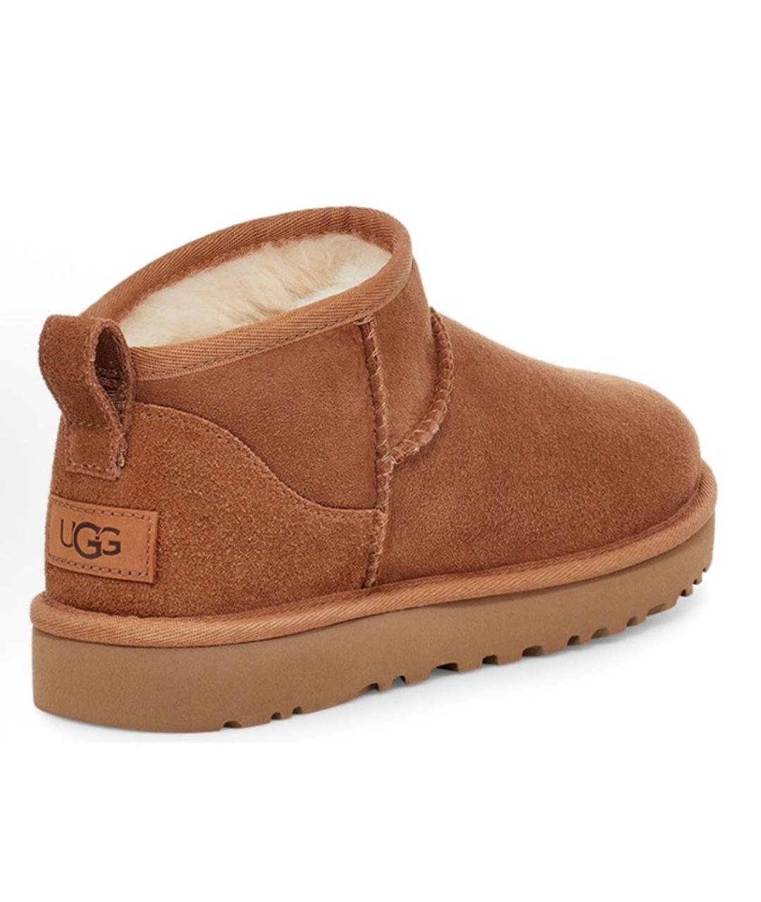 UGG AUSTRALIA Коричневые замшевые ботинки, фото 4
