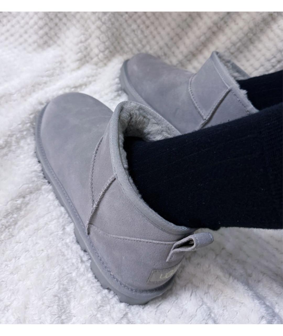 UGG AUSTRALIA Серые замшевые ботинки, фото 6