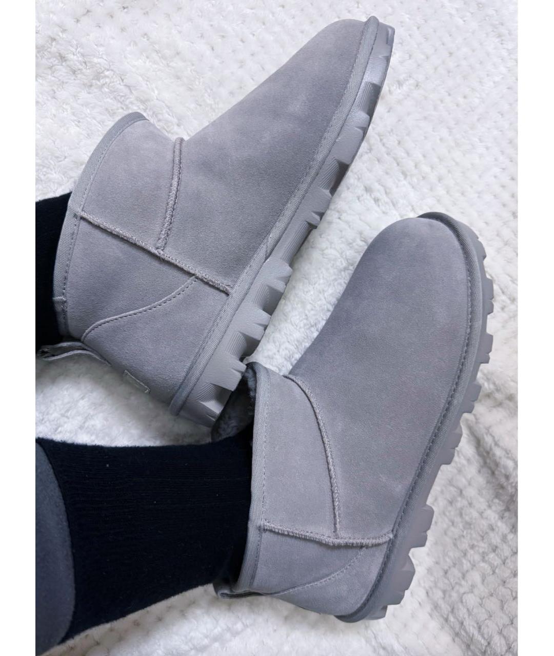 UGG AUSTRALIA Серые замшевые ботинки, фото 5