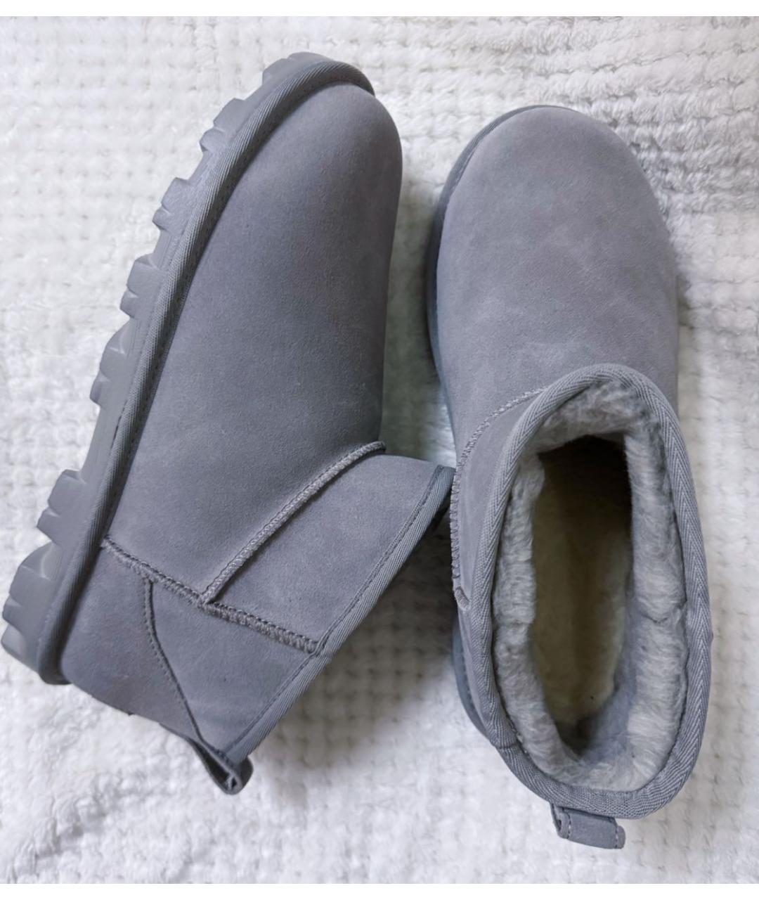 UGG AUSTRALIA Серые замшевые ботинки, фото 7
