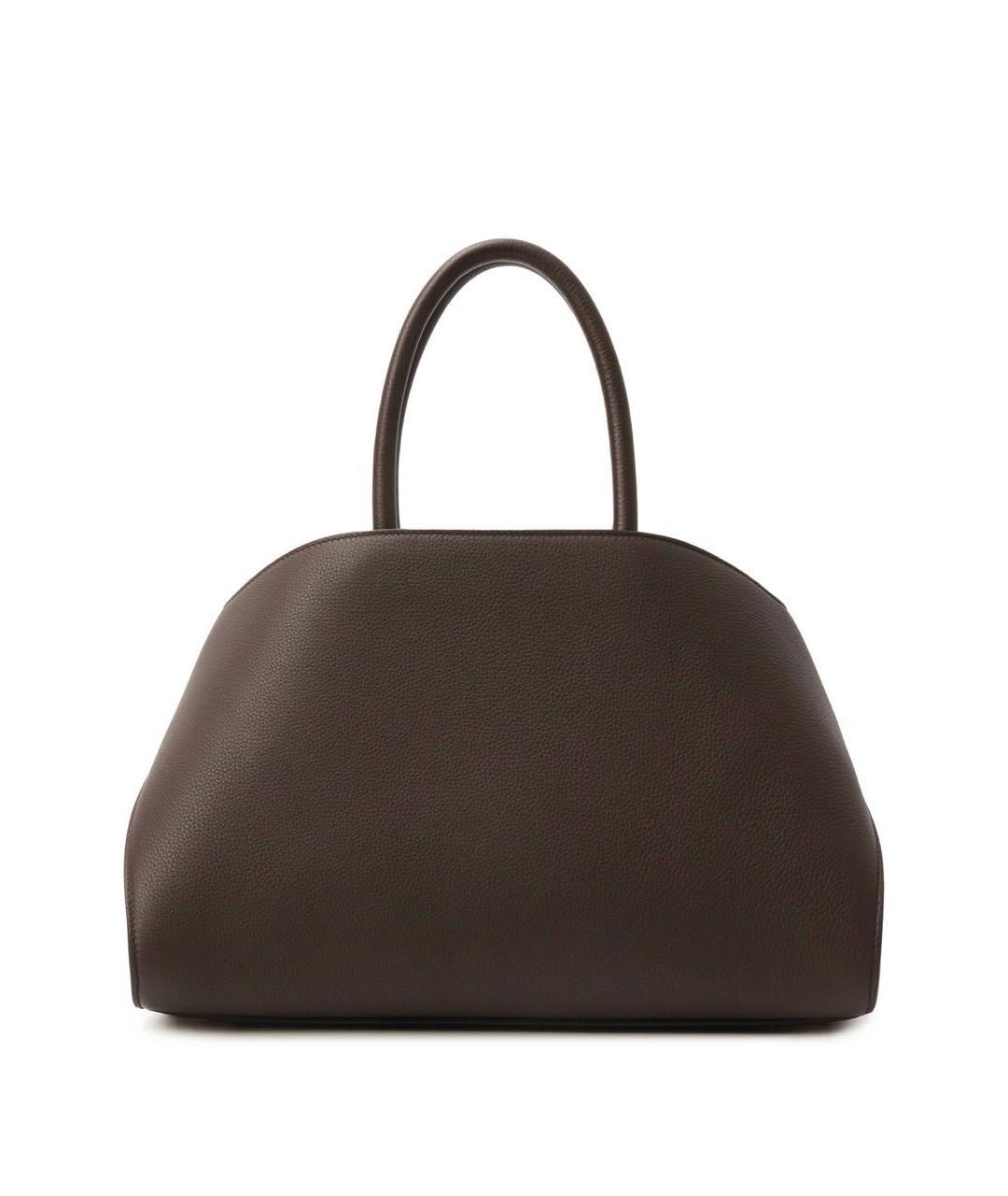 FERRAGAMO Коричневая кожаная сумка с короткими ручками, фото 3