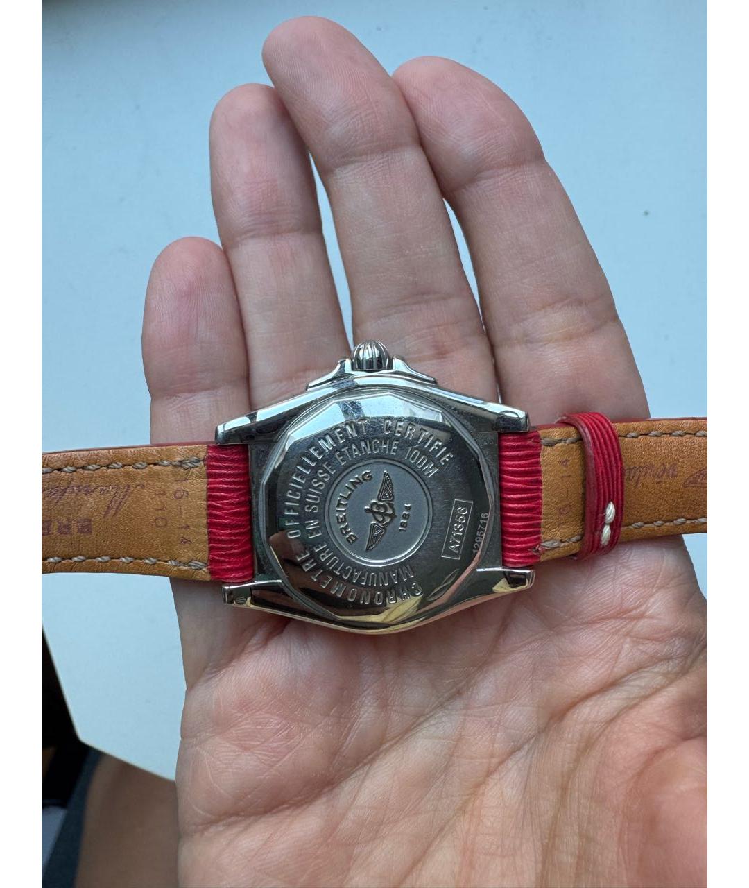 BREITLING Красные часы, фото 2