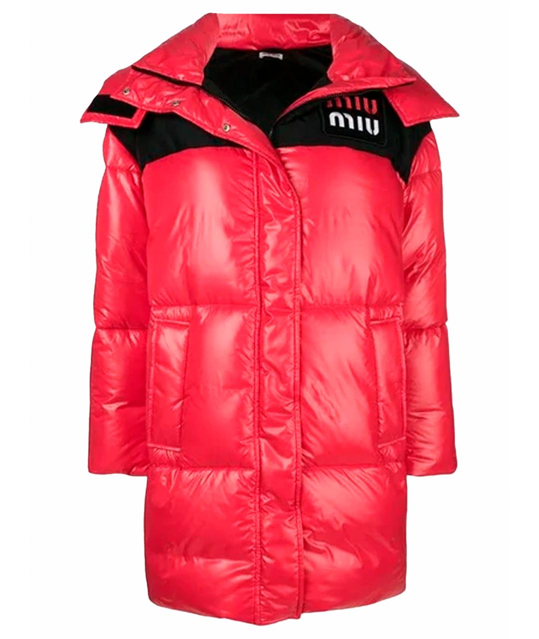 MIU MIU Красный пуховик, фото 1