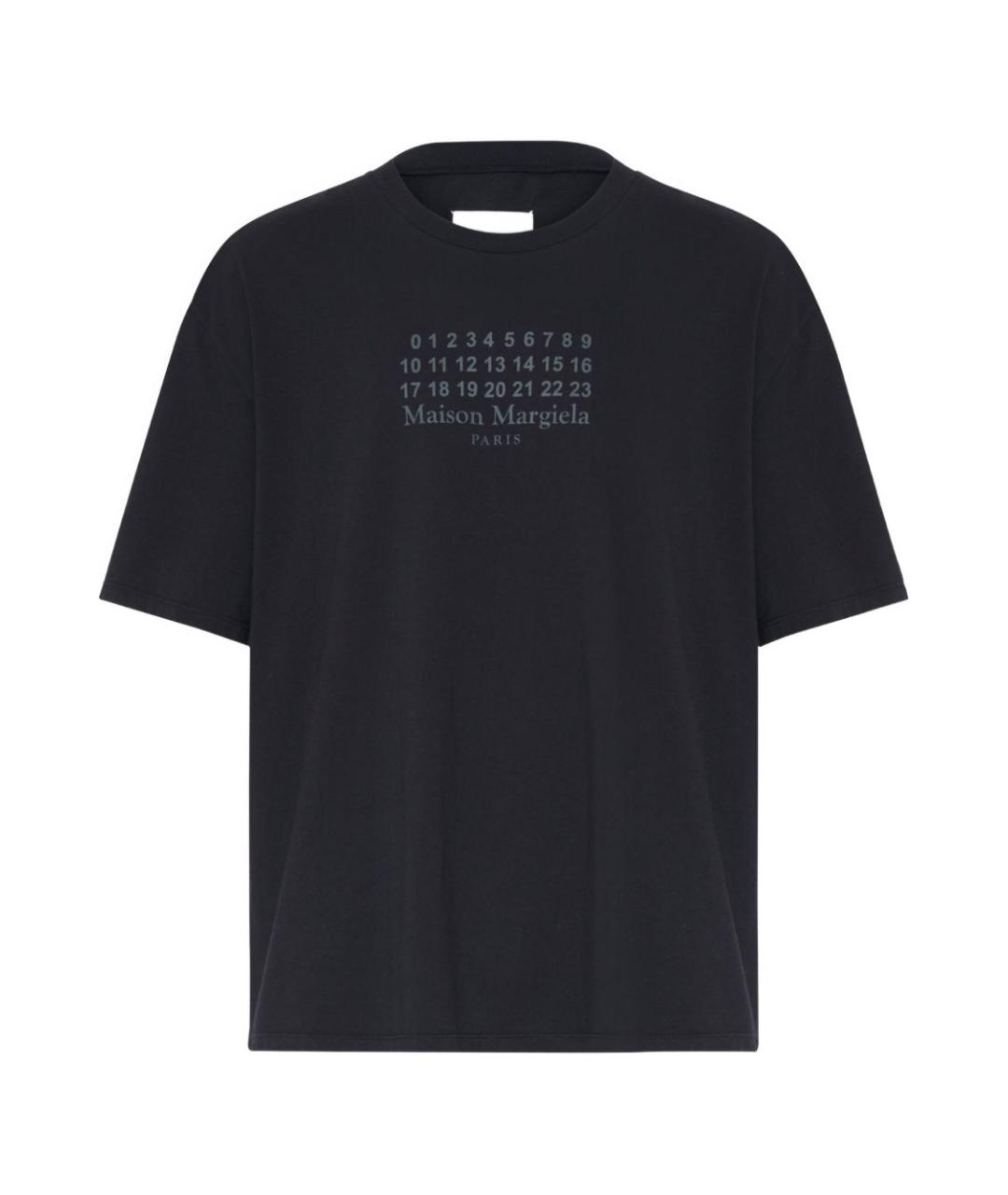 MAISON MARGIELA Черная хлопковая футболка, фото 1
