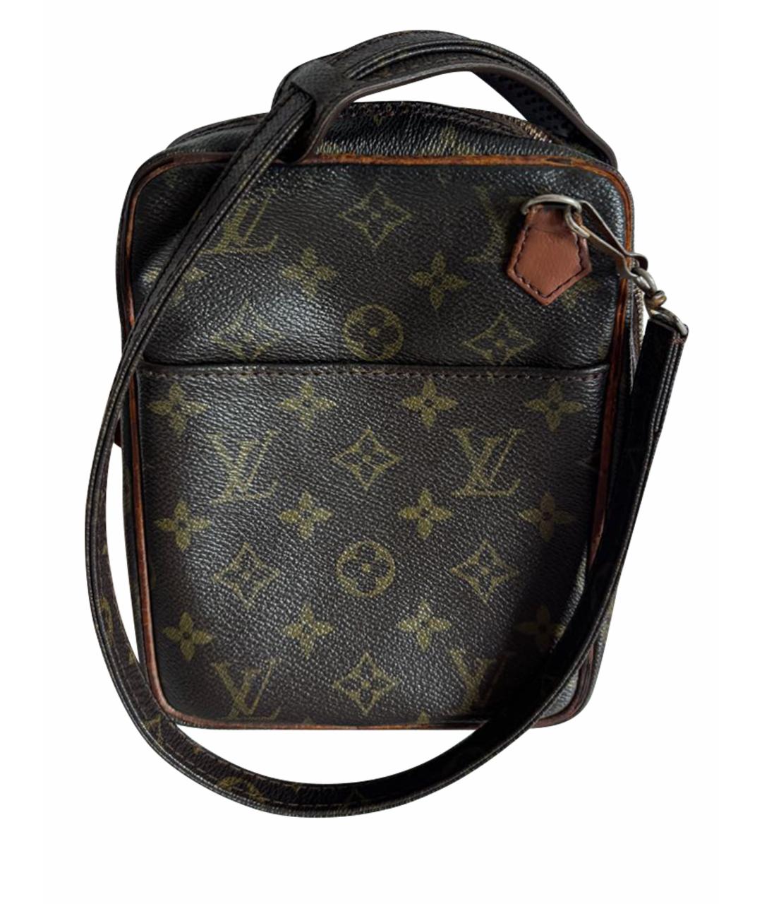 LOUIS VUITTON Коричневая кожаная барсетка, фото 1