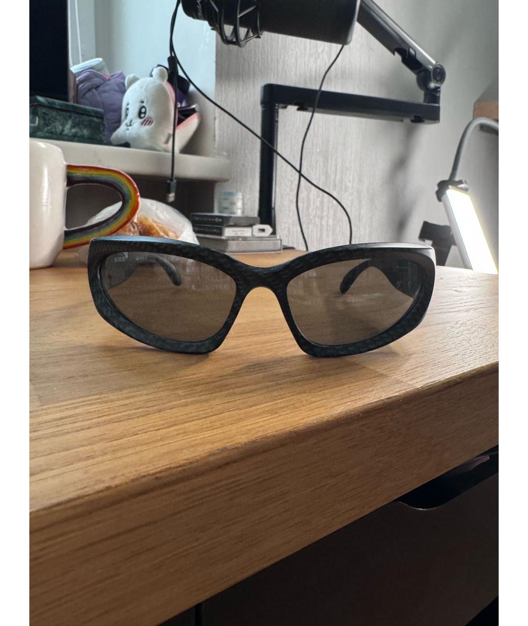 BALENCIAGA Серые пластиковые солнцезащитные очки, фото 8