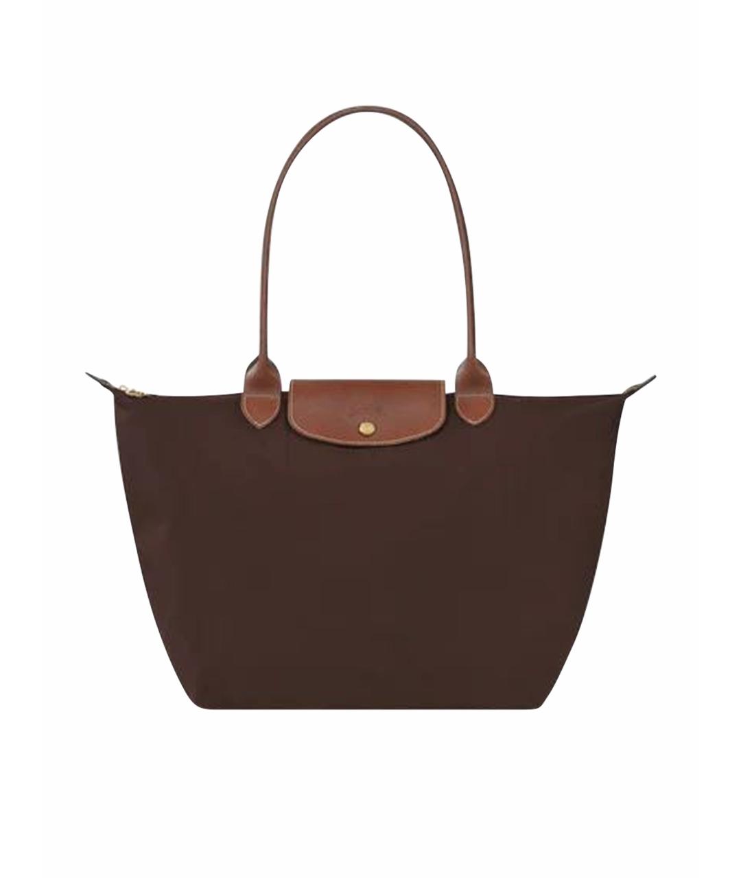 LONGCHAMP Коричневая сумка тоут, фото 1