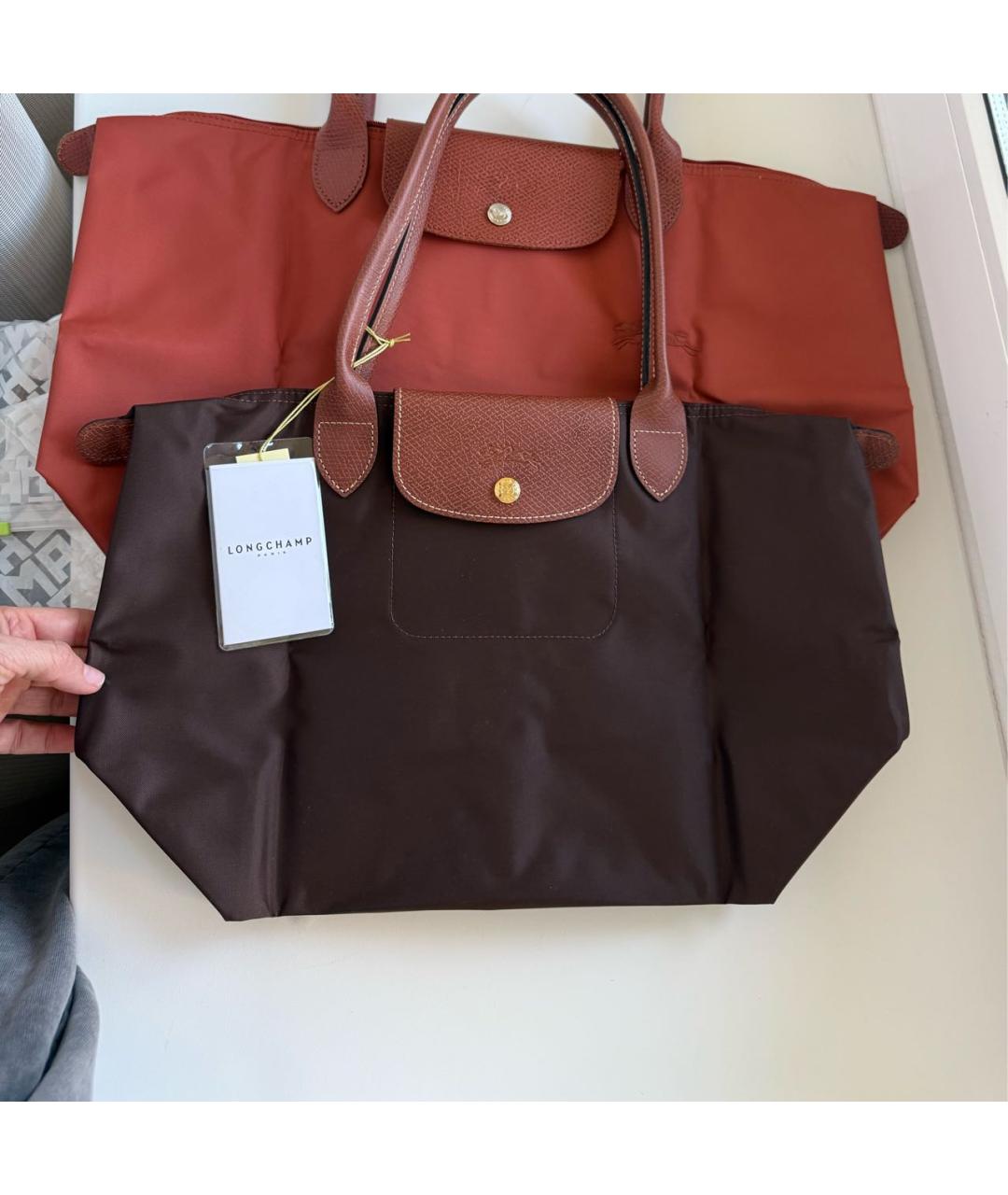 LONGCHAMP Коричневая сумка тоут, фото 4
