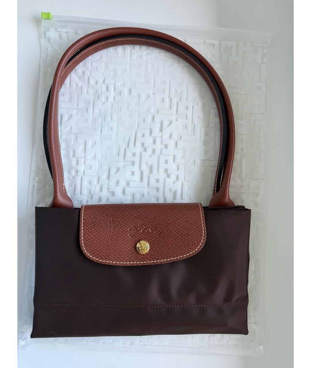 LONGCHAMP Коричневая сумка тоут, фото 5