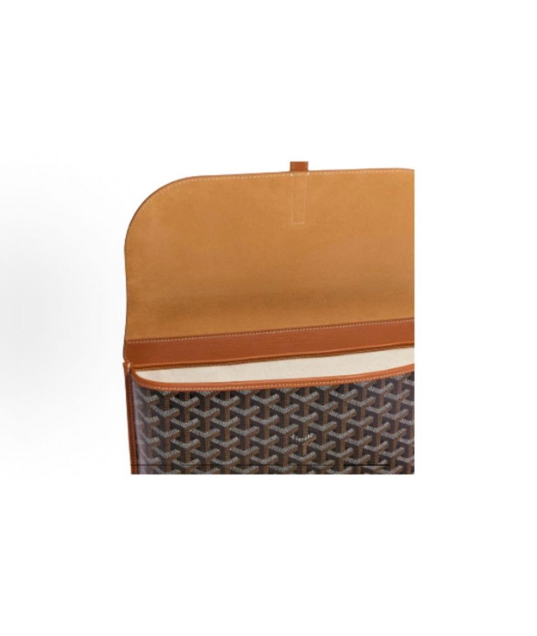 GOYARD Черная кожаная сумка с короткими ручками, фото 4