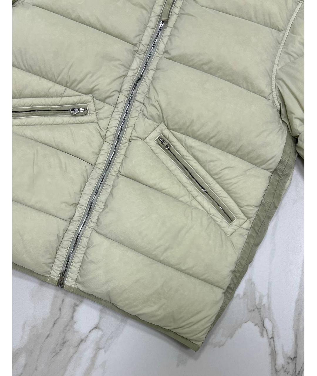 STONE ISLAND Бежевый пуховик, фото 4