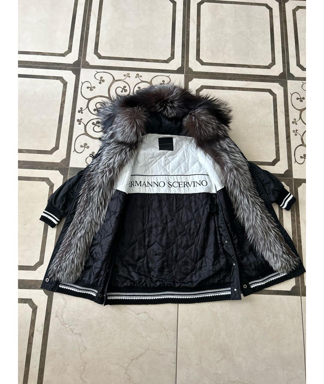 ERMANNO SCERVINO Черная полиэстеровая парка, фото 6