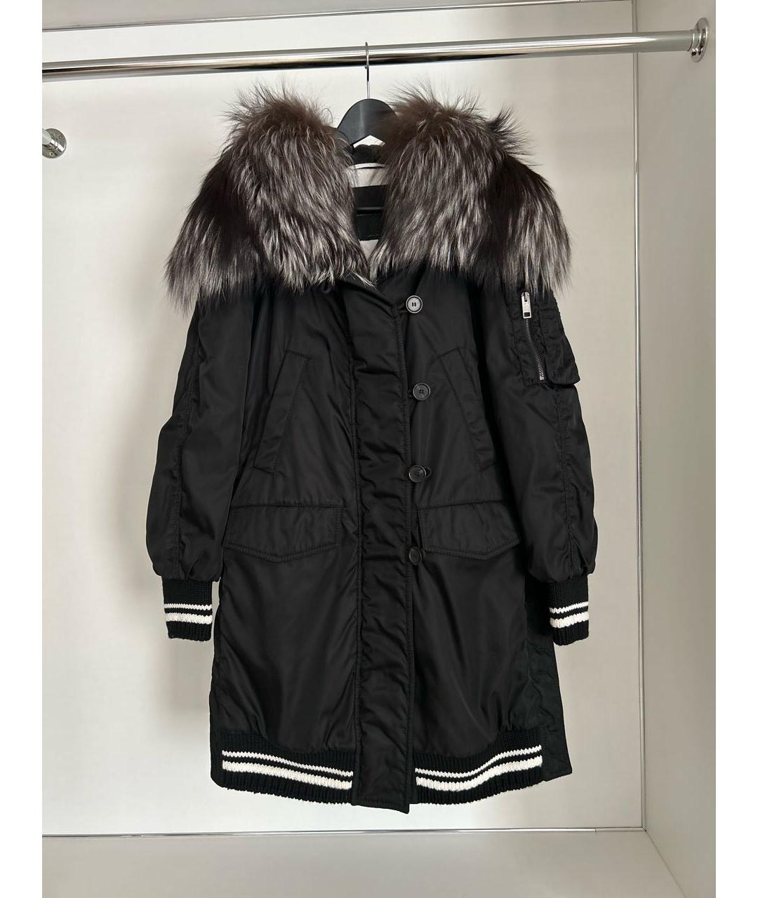 ERMANNO SCERVINO Черная полиэстеровая парка, фото 8