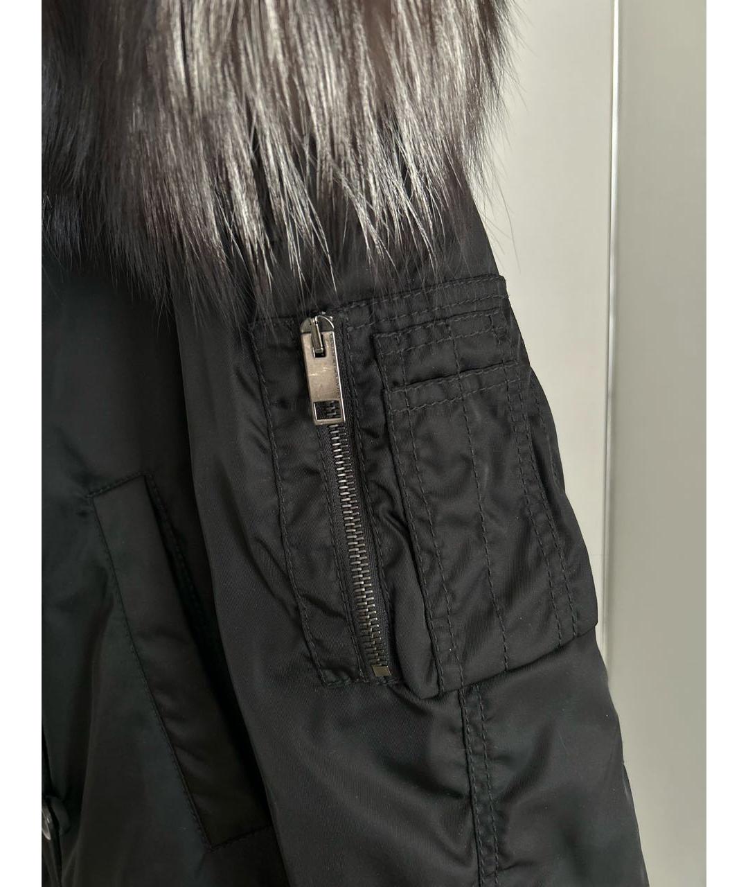 ERMANNO SCERVINO Черная полиэстеровая парка, фото 4