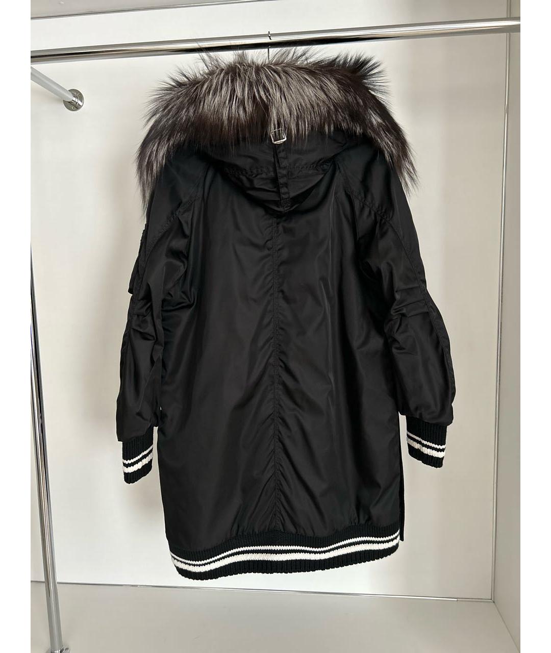 ERMANNO SCERVINO Черная полиэстеровая парка, фото 2