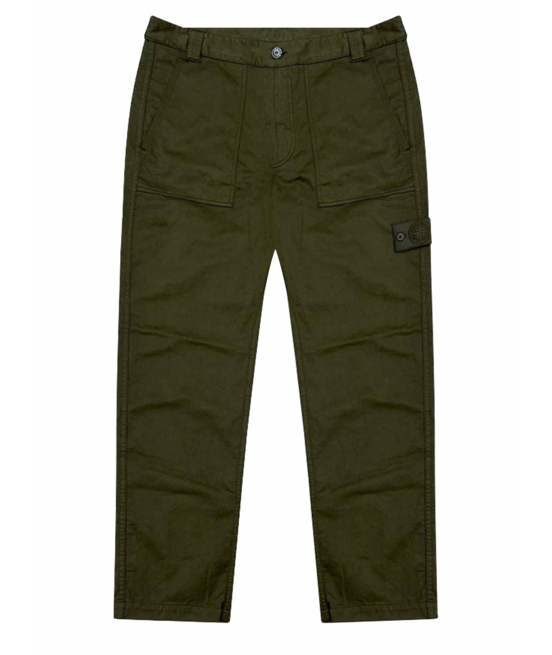 STONE ISLAND Хаки повседневные брюки, фото 9
