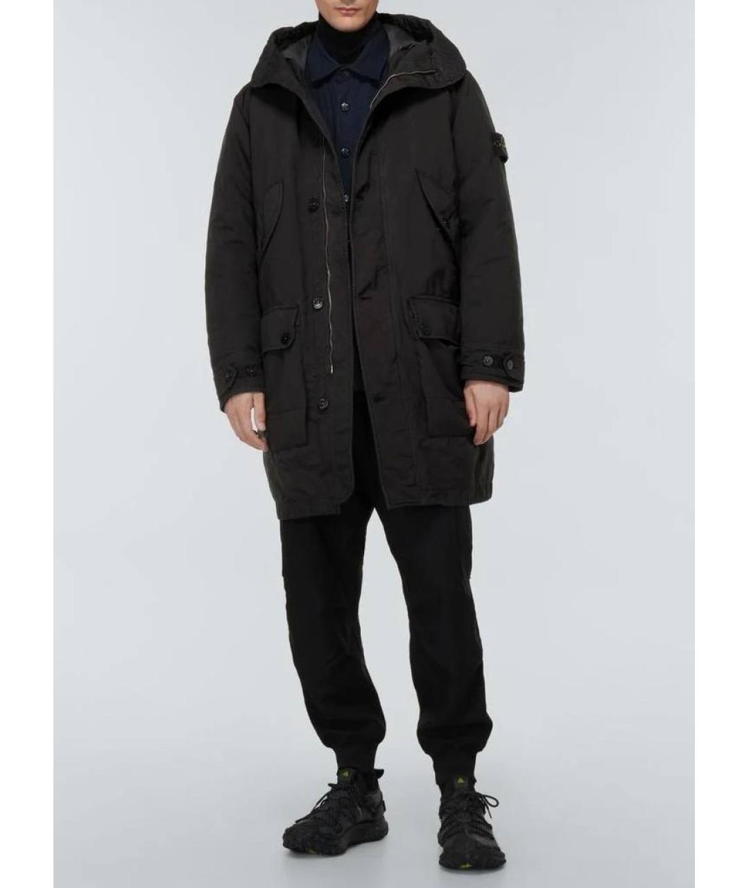 STONE ISLAND Черная парка, фото 9