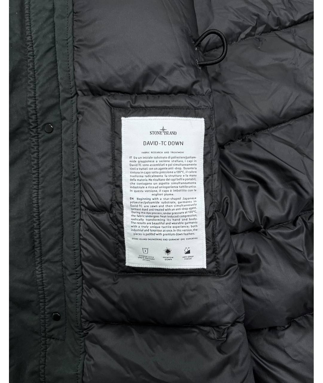 STONE ISLAND Черная парка, фото 5