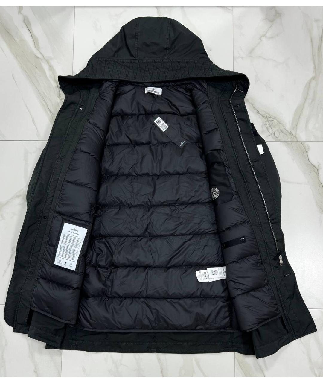 STONE ISLAND Черная парка, фото 4