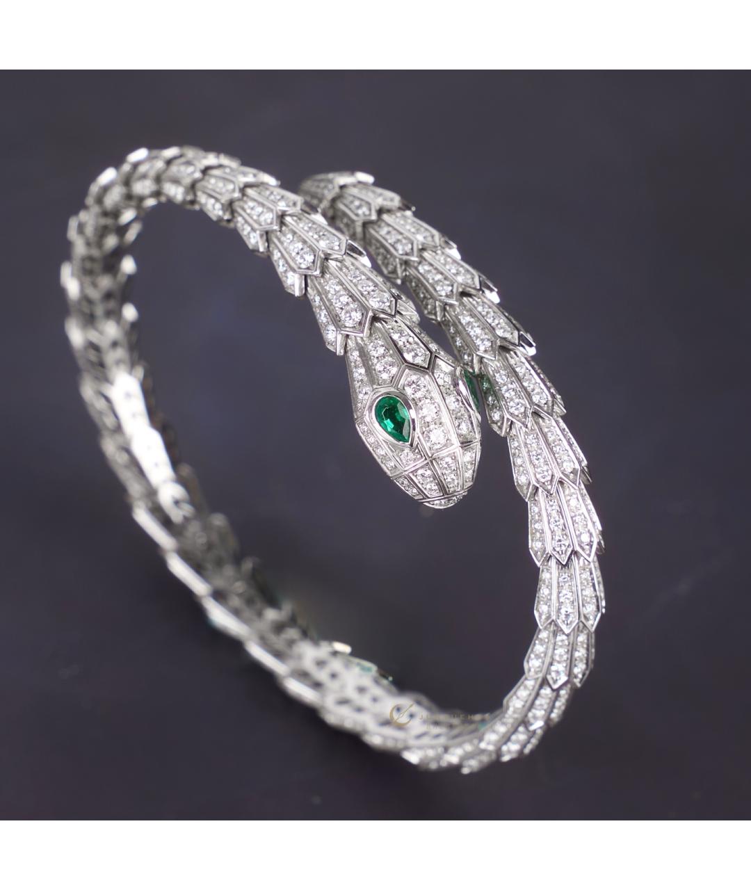 BVLGARI Серебрянный браслет из белого золота, фото 3