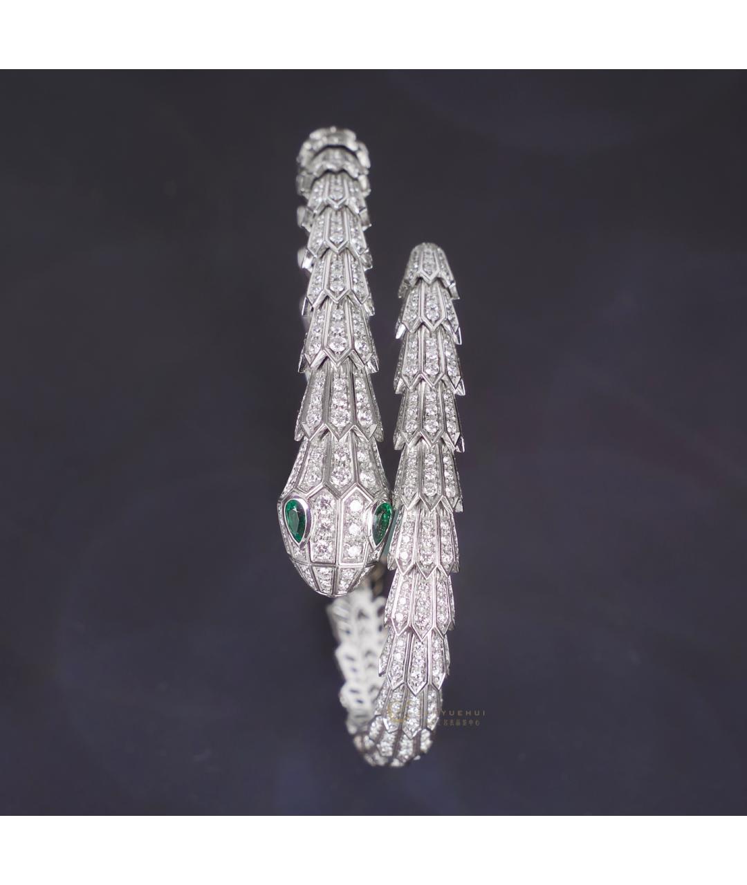 BVLGARI Серебрянный браслет из белого золота, фото 4