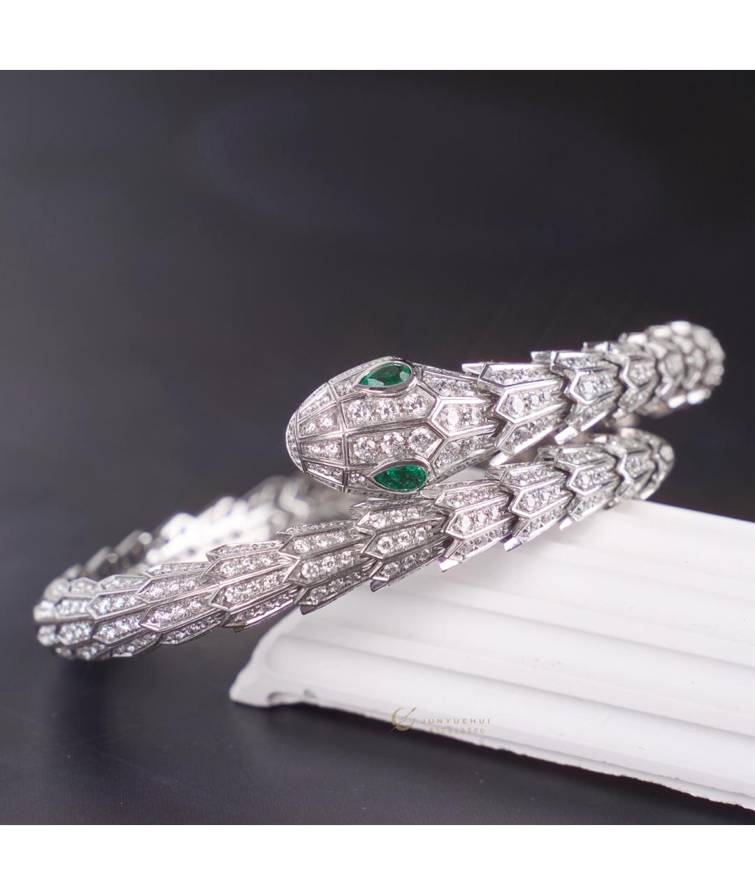 BVLGARI Серебрянный браслет из белого золота, фото 6